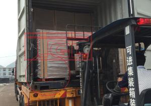 Bàn giao đơn hàng Tấm HDF Veneer đường soi nổi tại Bình Dương.