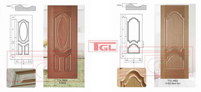 Tấm da cửa HDF Veneer