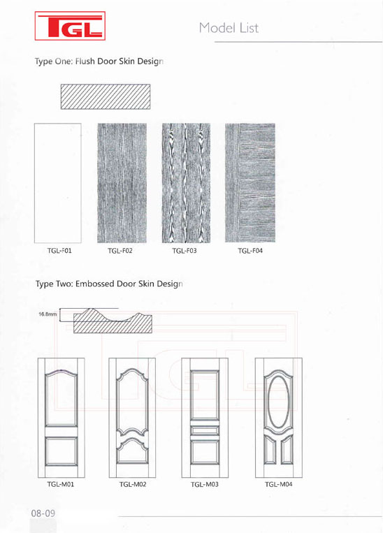 Tấm da cửa HDF Veneer - HDF Door Skin