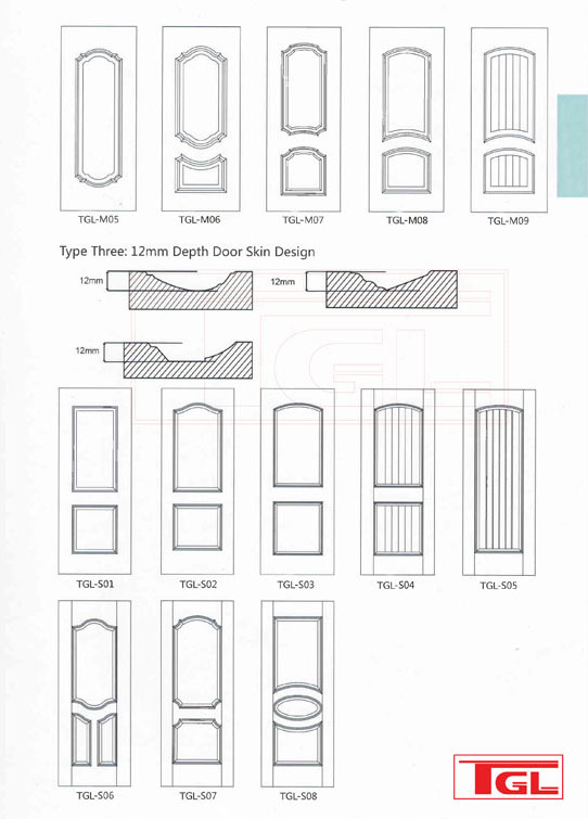 Tấm da cửa HDF Veneer - HDF Door Skin