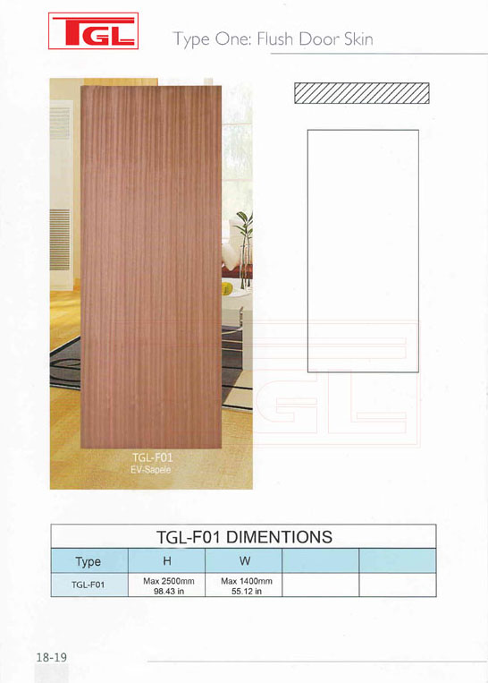 Tấm da cửa HDF Veneer - HDF Door Skin