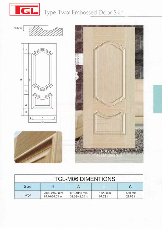 Tấm da cửa HDF Veneer - HDF Door Skin