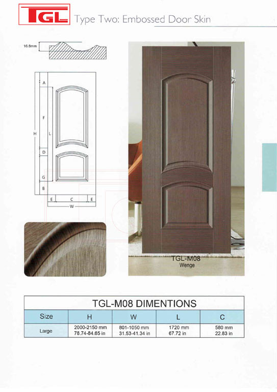 Tấm da cửa HDF Veneer - HDF Door Skin