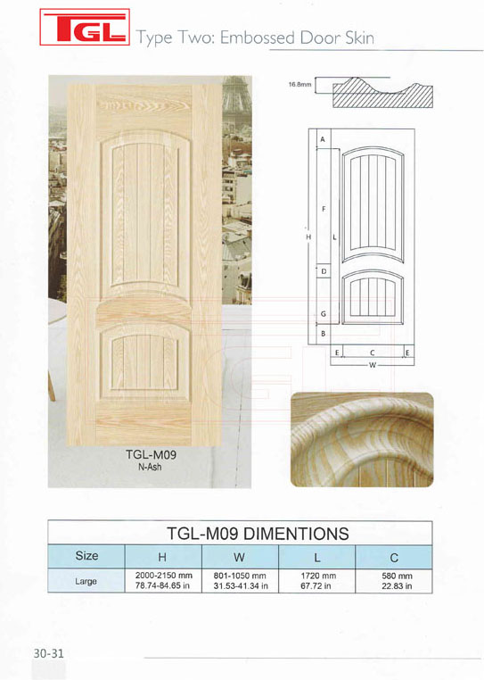 Tấm da cửa HDF Veneer - HDF Door Skin