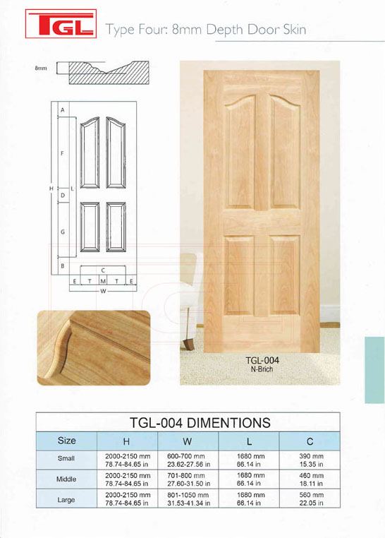 Tấm da cửa HDF Veneer - HDF Door Skin
