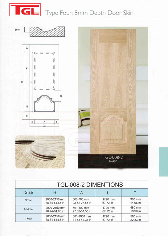 Tấm da cửa HDF Veneer - HDF Door Skin