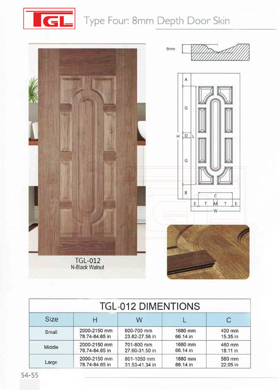 Tấm da cửa HDF Veneer - HDF Door Skin