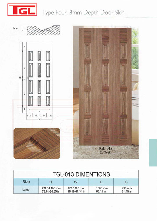 Tấm da cửa HDF Veneer - HDF Door Skin