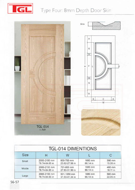 Tấm da cửa HDF Veneer - HDF Door Skin