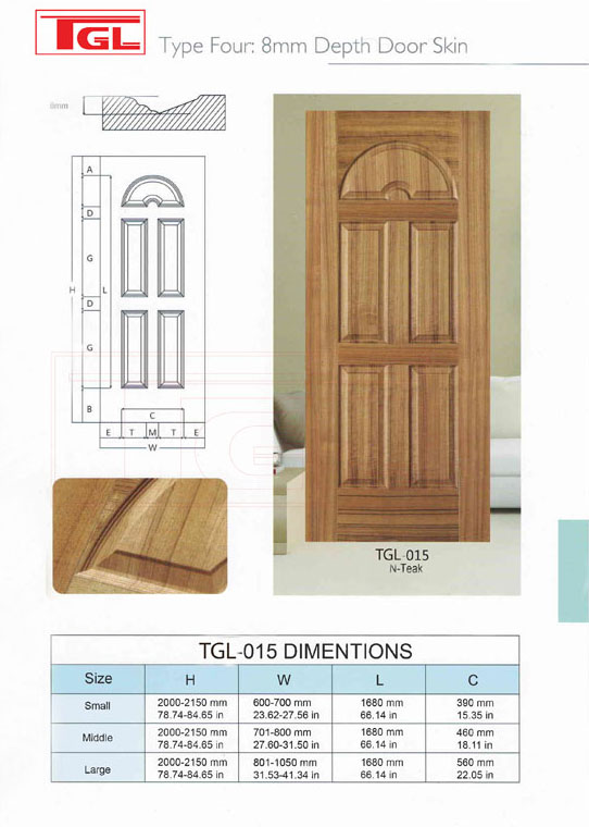 Tấm da cửa HDF Veneer - HDF Door Skin
