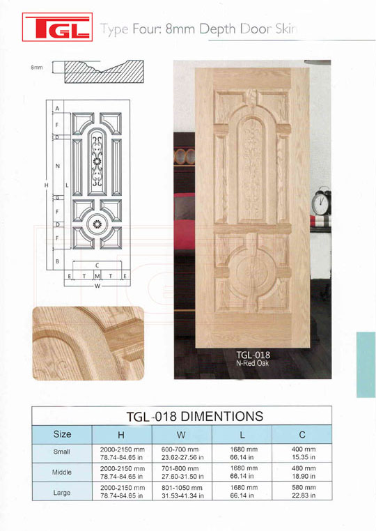 Tấm da cửa HDF Veneer - HDF Door Skin